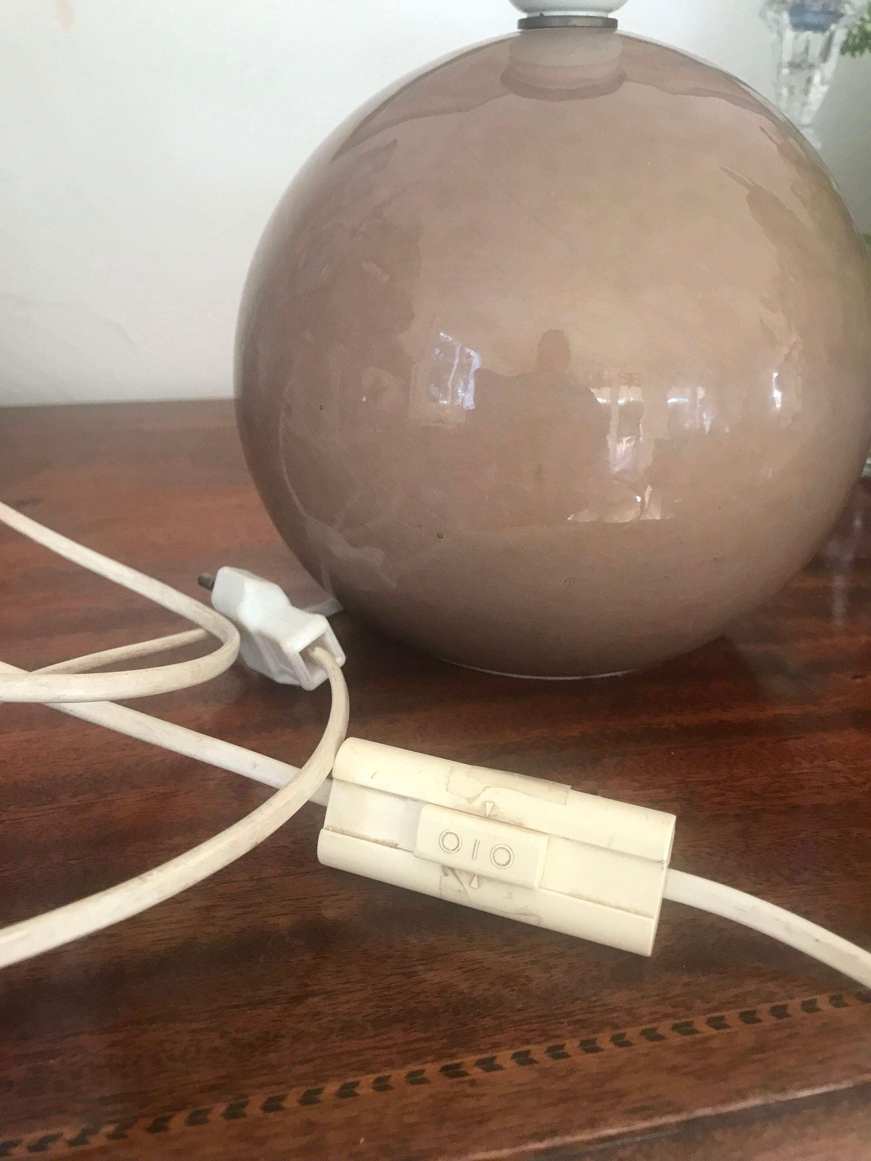 Vintage ceramic lamp foot