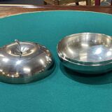 Round apple bonbonnière signed Christofle and attributed to Lino Sabattini.