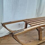 Luge en bois ancienne