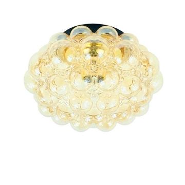 Lustre en verre bulle de style mid-century par Helena Tynell pour Limburg, années 1970.