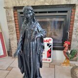 Notre dame des douleurs en fonte ancienne Statue religieuse