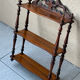 Vintage 60s turned wooden shelf