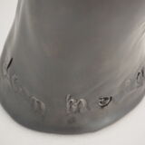 Hand-sculptured candlestick signed Jean Marais - Vallauris - Cocteau