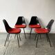 Set 4 mid century 1960’s chairs by Maurice Burke for Arkana