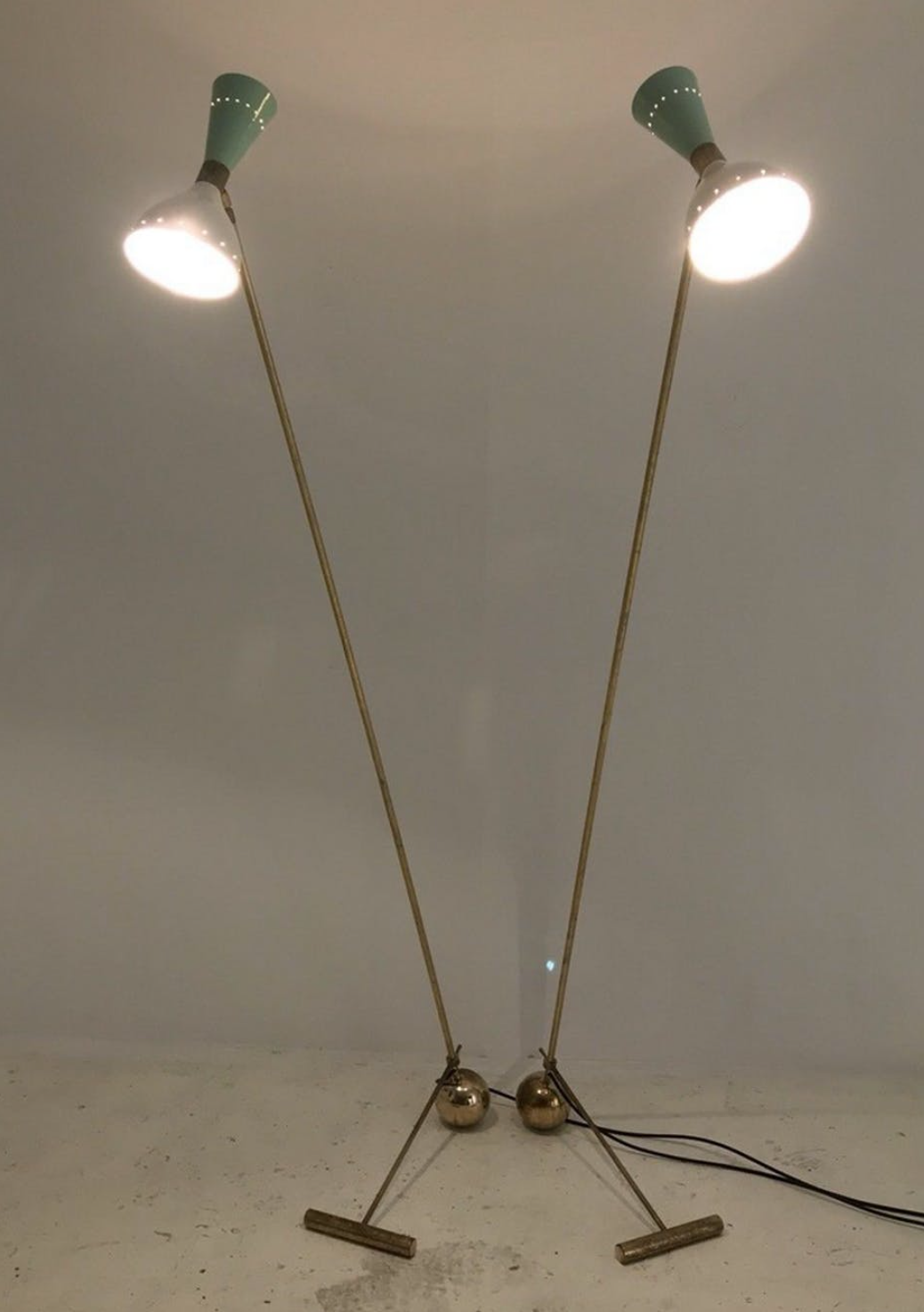 Pair of standing lampposts from the 1950s