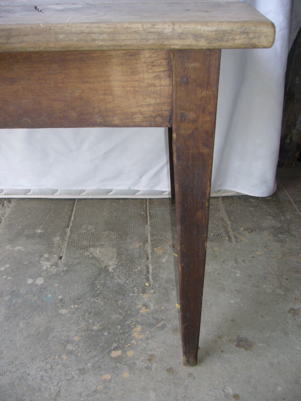 Old oak farm table