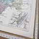 Saône-et-Loire, old map, printed in 1883.