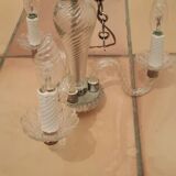 Lustre 3 branches, en verre