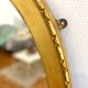 XXth oval mirror, gilded wood trumeau, beveled ice, vintage medallion mirror