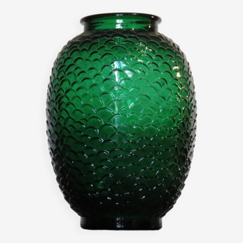 Grand vase Art déco en verre