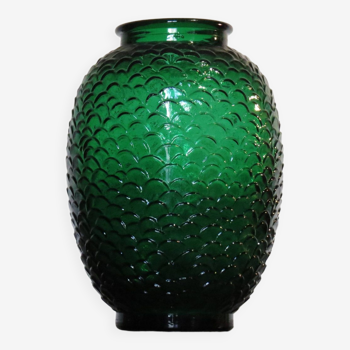 Large Art Deco glass vase