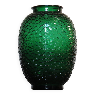 Large Art Deco glass vase