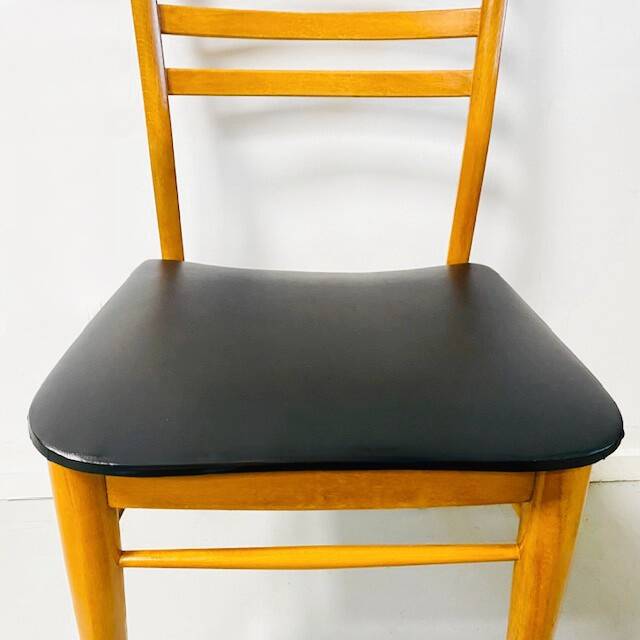 Mid-century Danish Design Dining Room Chairs set Black