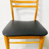 Mid-century Danish Design Dining Room Chairs set Black