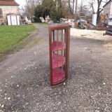 Showcase half moon mahogany, 1900