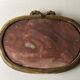 Louis XVI-style gilded wooden vintage mirror 38x27cm