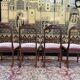 Set of 4 Napoleon III chairs with Jacob mahogany legs