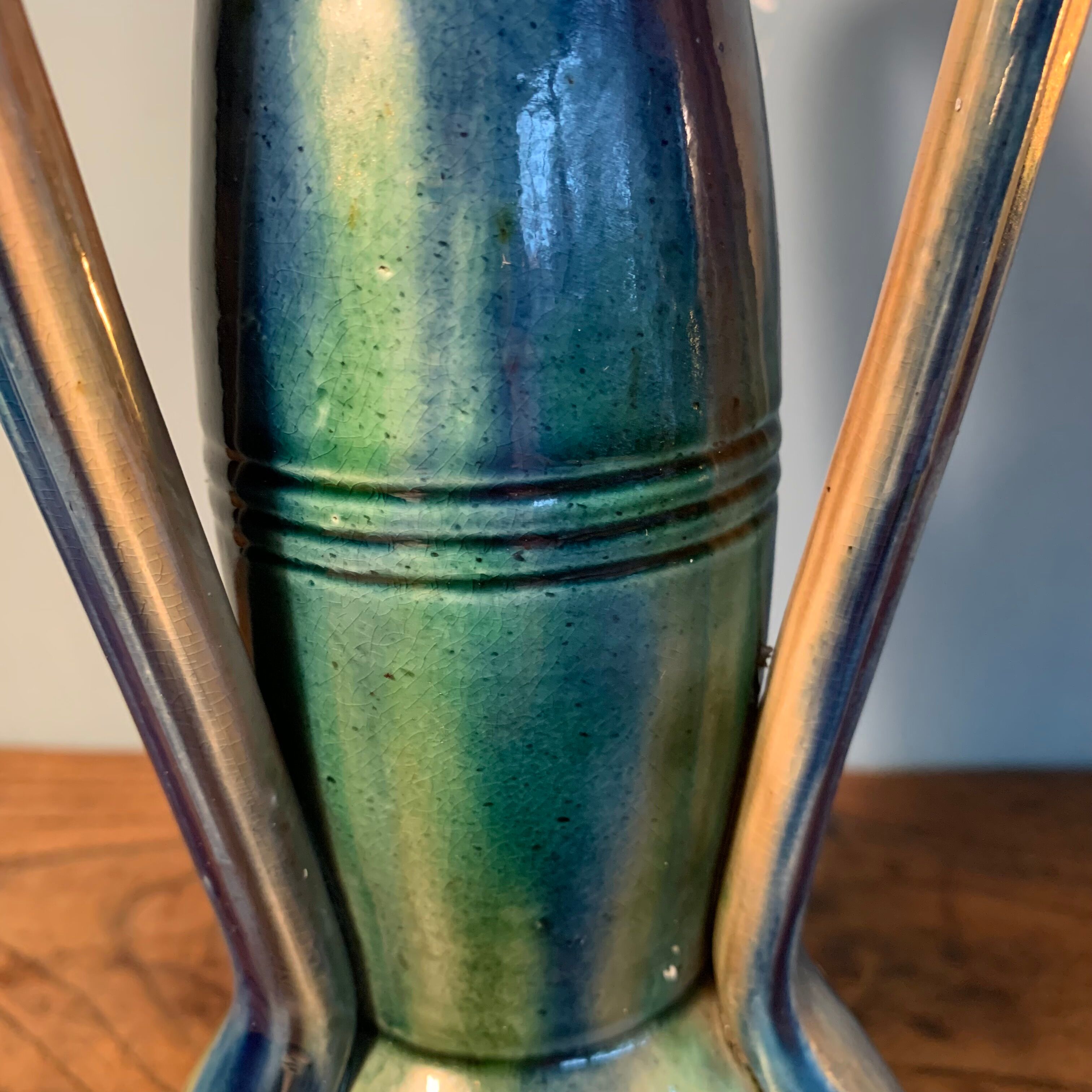 Art Nouveau vase Faience Thulin
