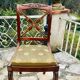 Solid mahogany chair, Restoration period, 19th century