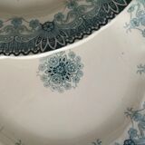 "Henriette" - 6 flat plates made of ironstone HB Choisy-le-Roi