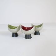 Mid-century modern set of 3 Bahia bowls by Carl-Harry Stålhane, Rörstrand, Sweden.