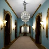 Murano Glass Crystal Light Pendant 1940’s