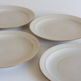 Set of six bistro-style plates, 60s/70s