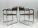 Pair of Bauhaus tubular steel chrome armchairs, 1930s