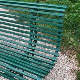 Garden bench with cast iron base