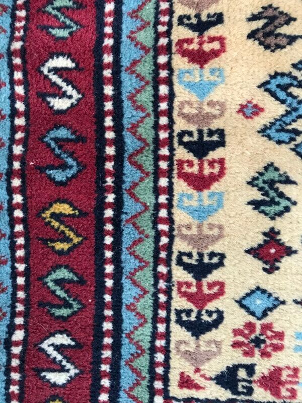 Carpet vintage caucasian chirwan done hand 75 x 120 cm