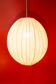 Lampe danoise en tissu années 50