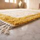 Handwoven natural wool rug, traditional craftsmanship, 150/250 cm.