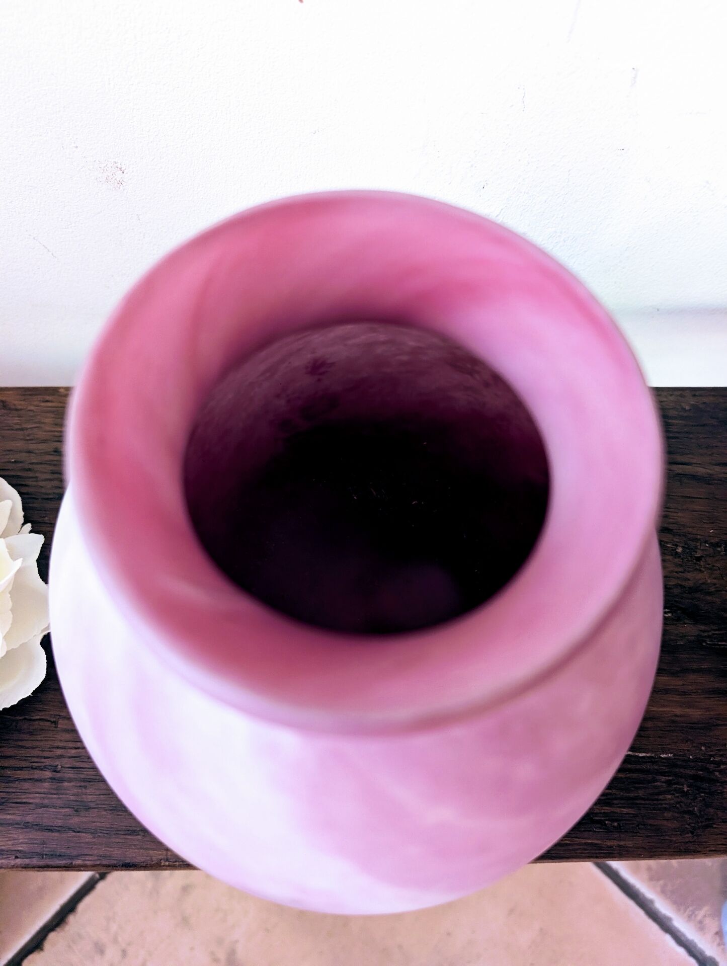 Vase Art Déco en verre marmoréen  Verrerie de Lagny, circa 1930
