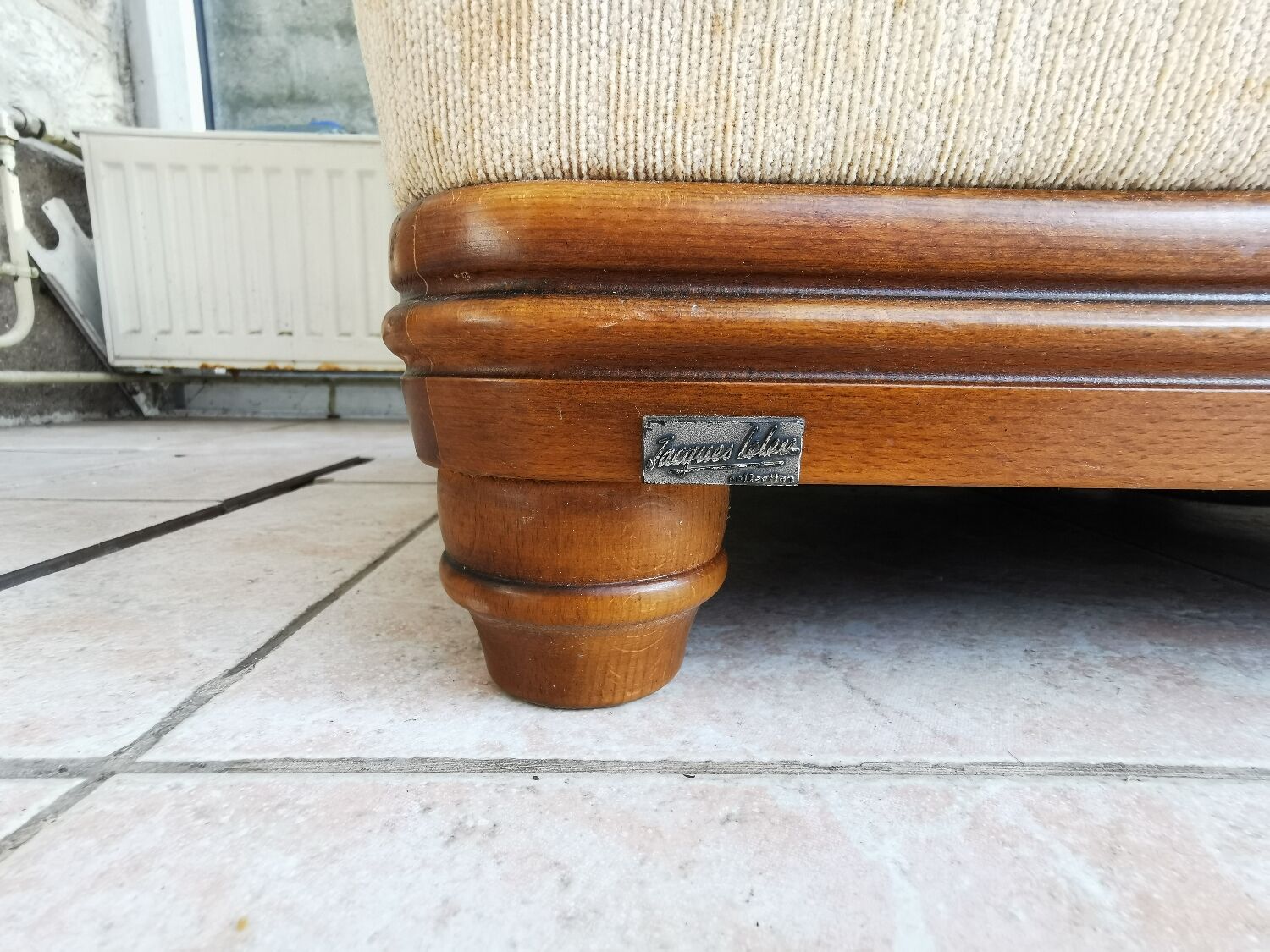 Pair of signed Jacques Leleu armchairs