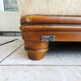 Pair of signed Jacques Leleu armchairs