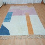 Handmade Berber wool rug size 150 x 250 cm