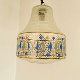 Vintage granite glass pendant lamp
