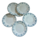 7 antique dessert plates in ironstone
