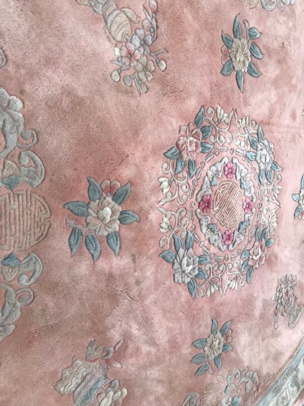Vintage Chinese round 220 cm  carpet