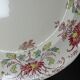Plat de service ancien Longchamp Pâquerettes terre de fer polychrome XIXe