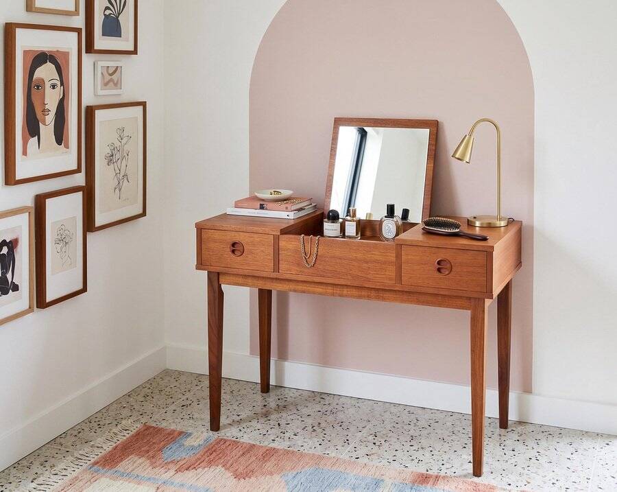 Teak Vanity Table, Denmark, 1960s