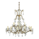 Large crystal chandelier with pendants, Louis XV style, 20th century.