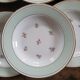6 opaque porcelain soup plates 1940s