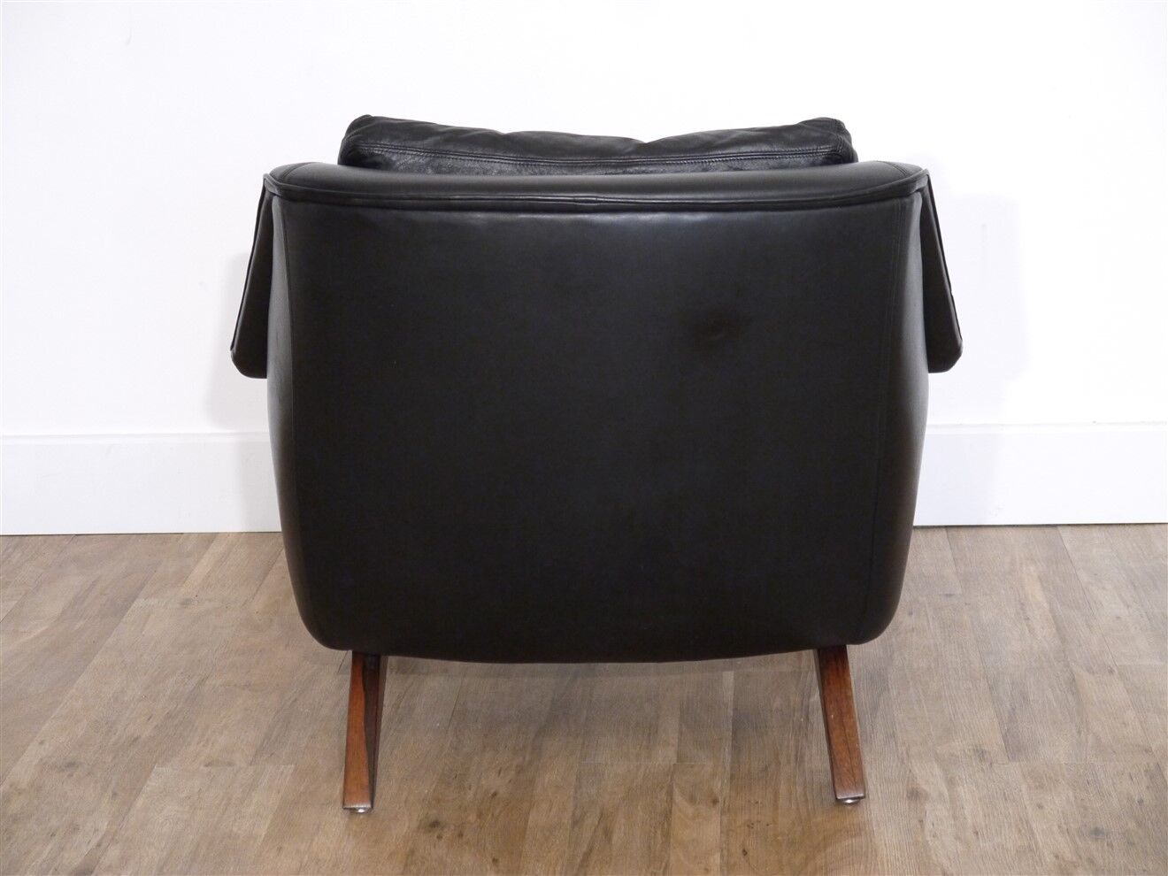 Danish leather and rosewood armchair 1960