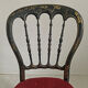Paire de chaises Napoléon III en bois noirci