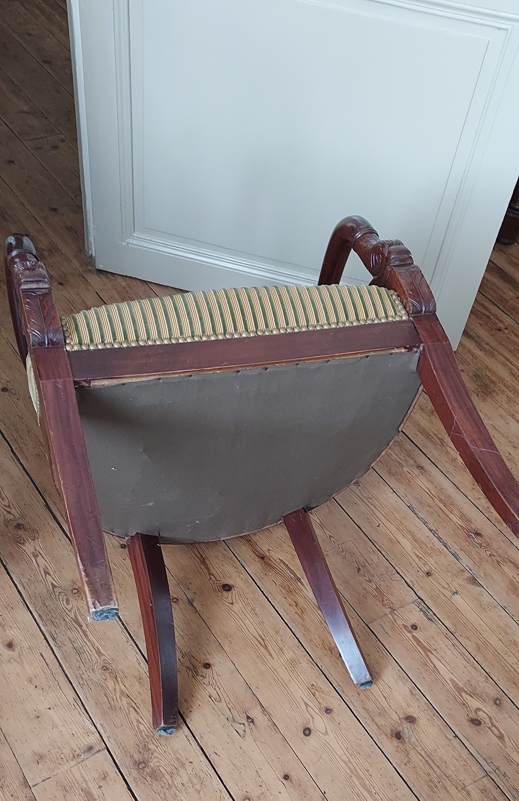 Pair of armchairs style Empire period 19th century