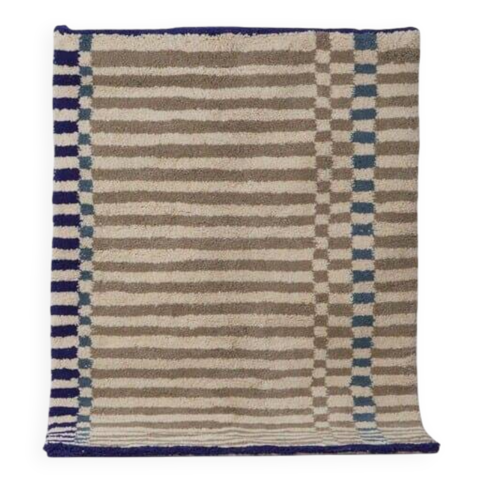 Traditional handmade pure wool Berber rug size 150 x 250 cm.