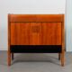 Commode en bois et opaline des années 1960