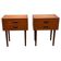 Set of 2 modernist Danish teak bedside tables, 1964