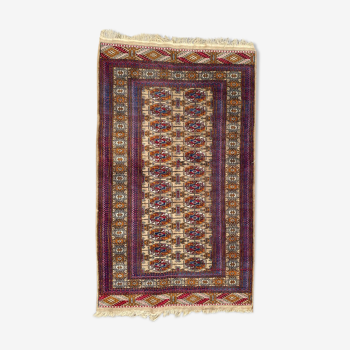 Tapis vintage Turkmen boukhara 98x162 cm